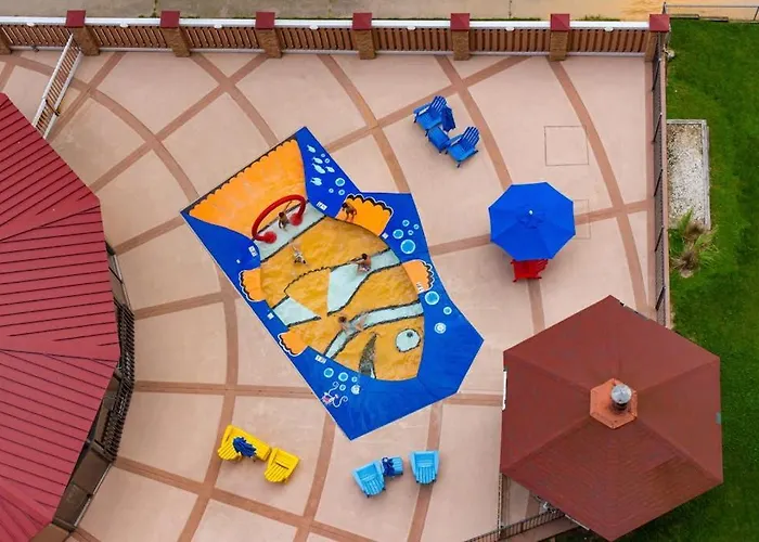 Holiday home Fascinating With Balcony Pools Game Sauna & Ac